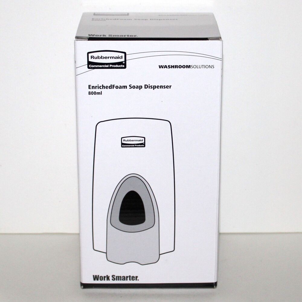 Rubbermaid Enriched Foam Soap Dispenser 800 ml White wall mounted commercial